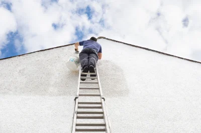Peinture extérieure aux Monts d'Aunay — façades et ravalement